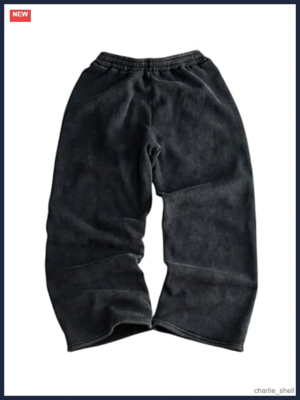 Baggy Wide Leg Sweatpants Men Goth Y2K Drawstring